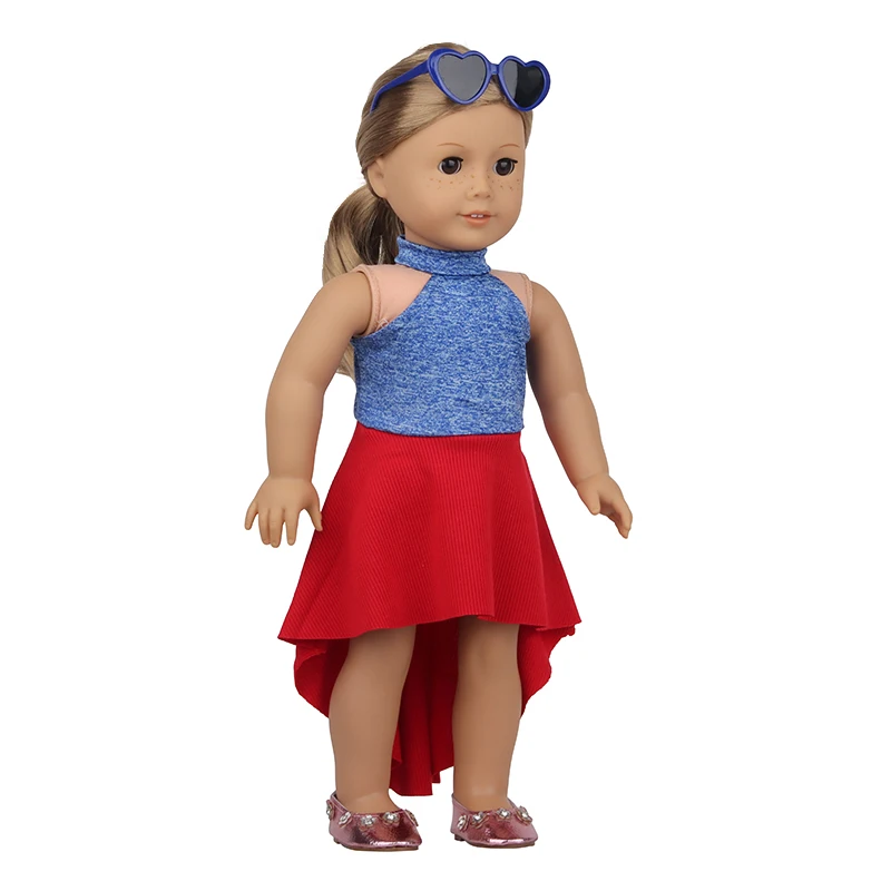 New Cute Love Dress For 43cm Baby New Born Doll Cat Clothes Skirt For American 18 Inch Girl,Our Generation,DIY,Doll Festival