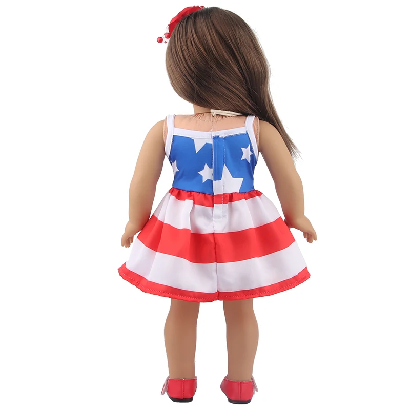 New Cute Love Dress For 43cm Baby New Born Doll Cat Clothes Skirt For American 18 Inch Girl,Our Generation,DIY,Doll Festival