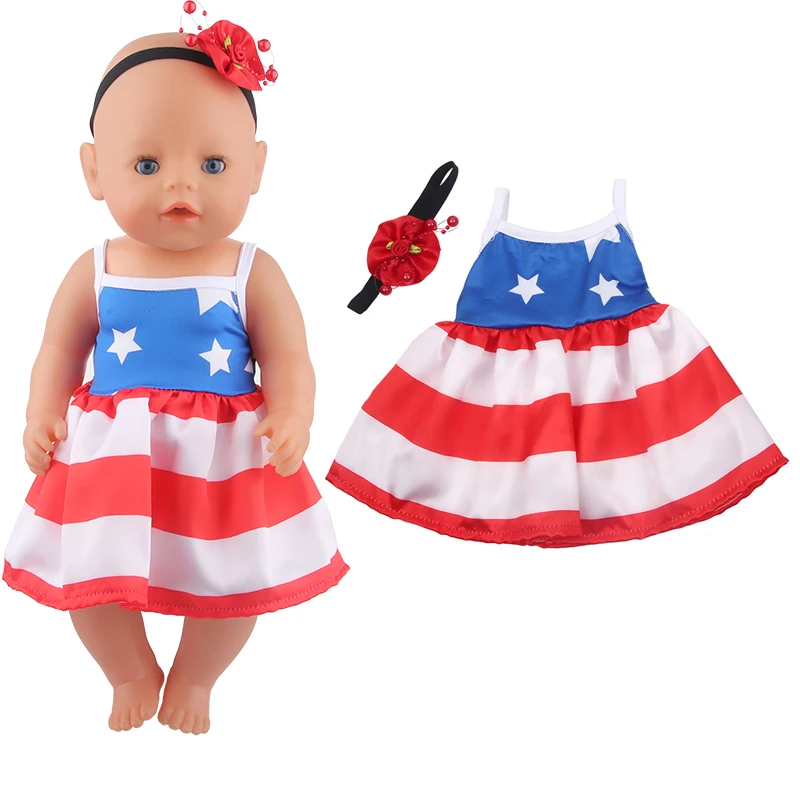 New Cute Love Dress For 43cm Baby New Born Doll Cat Clothes Skirt For American 18 Inch Girl,Our Generation,DIY,Doll Festival