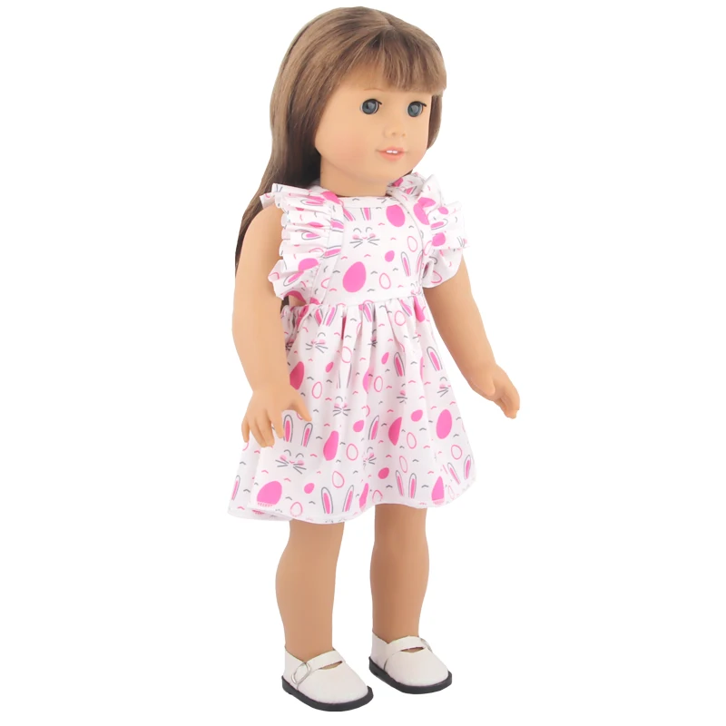 New Cute Love Dress For 43cm Baby New Born Doll Cat Clothes Skirt For American 18 Inch Girl,Our Generation,DIY,Doll Festival