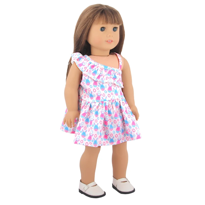 New Cute Love Dress For 43cm Baby New Born Doll Cat Clothes Skirt For American 18 Inch Girl,Our Generation,DIY,Doll Festival
