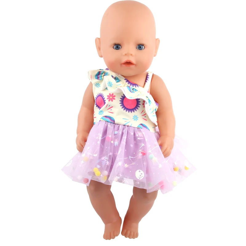 New Cute Love Dress For 43cm Baby New Born Doll Cat Clothes Skirt For American 18 Inch Girl,Our Generation,DIY,Doll Festival