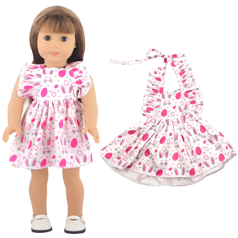 New Cute Love Dress For 43cm Baby New Born Doll Cat Clothes Skirt For American 18 Inch Girl,Our Generation,DIY,Doll Festival
