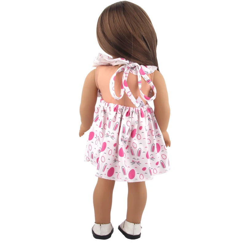 New Cute Love Dress For 43cm Baby New Born Doll Cat Clothes Skirt For American 18 Inch Girl,Our Generation,DIY,Doll Festival