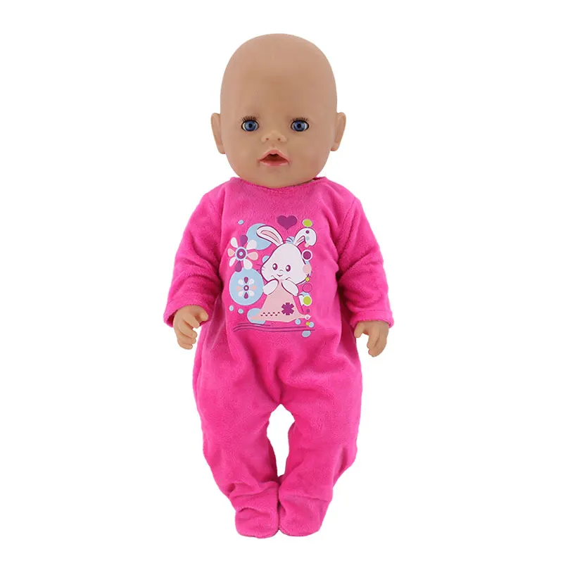 New Doll Jump Suits For 43cm Baby Doll 17 inch Reborn Baby Dolls Clothes And Accessories