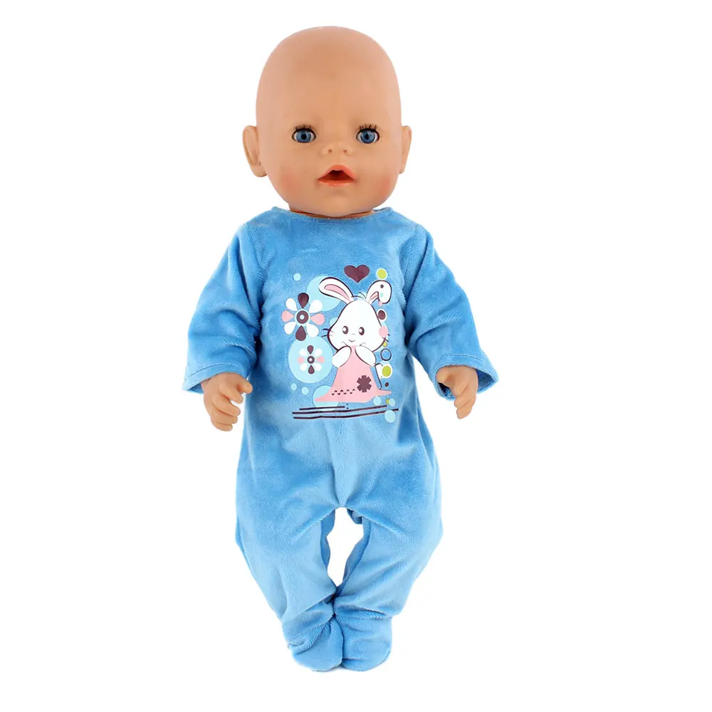 New Doll Jump Suits For 43cm Baby Doll 17 inch Reborn Baby Dolls Clothes And Accessories