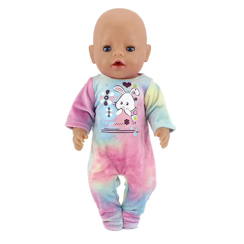New Doll Jump Suits For 43cm Baby Doll 17 inch Reborn Baby Dolls Clothes And Accessories