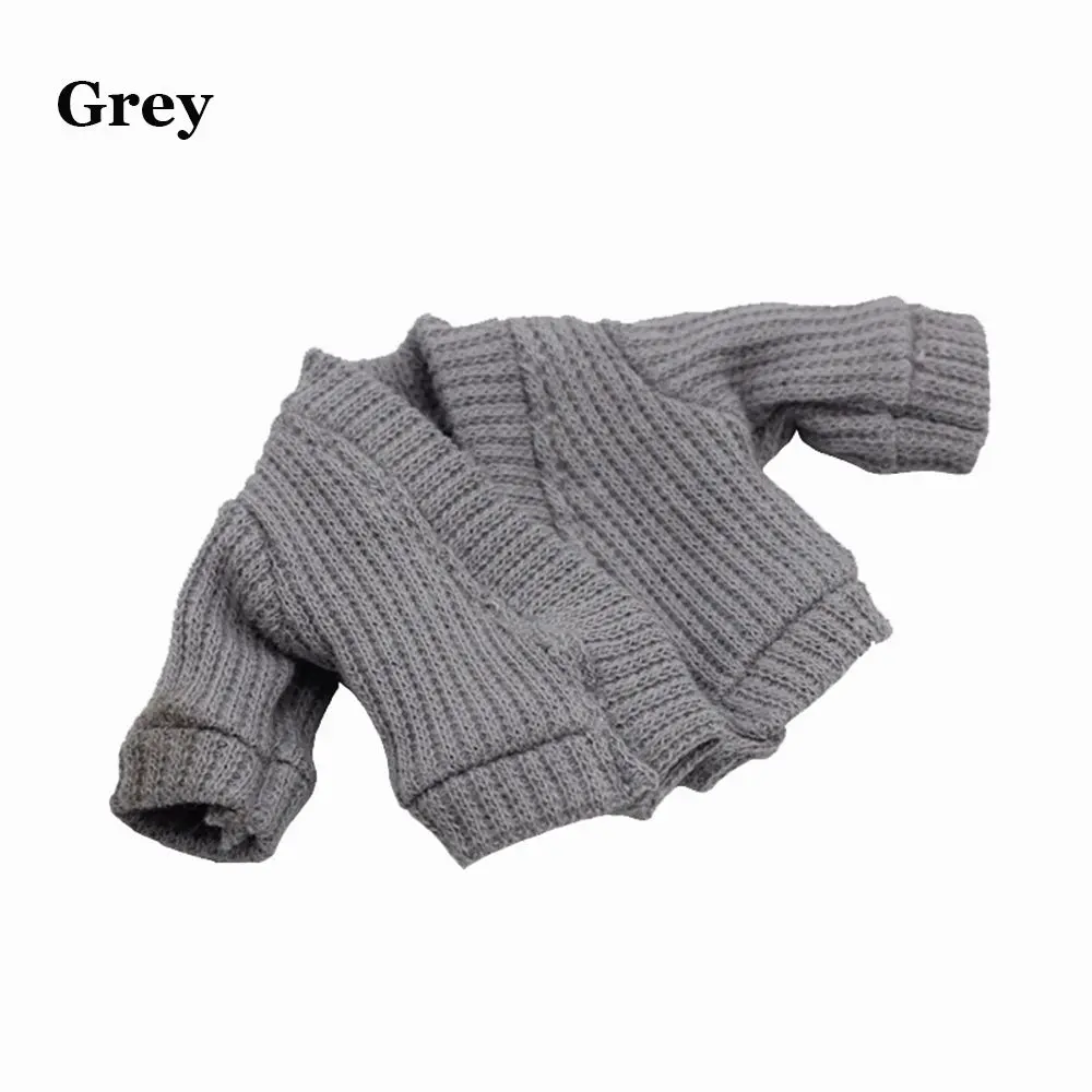 1/12 Doll Clothes Knitted Sweater Fashion Tops Candy Color Coat OB11 Clothes Handmade Casual Wear Dolls Accessories Kids Toys