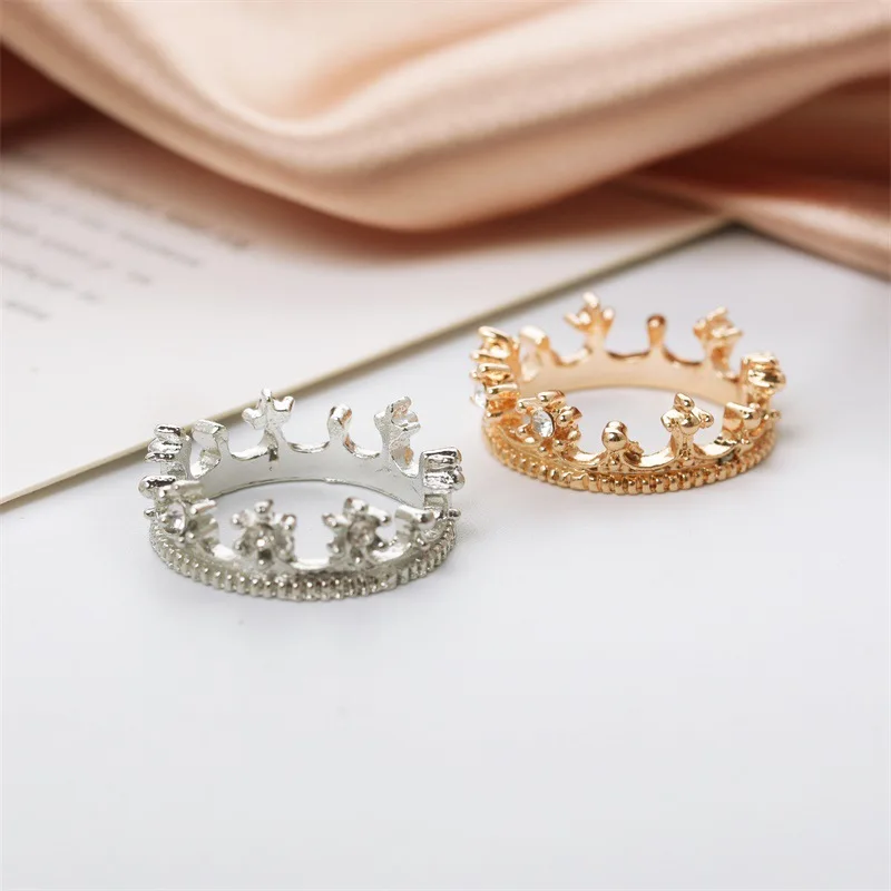 1:12 Dollhouse Miniature Mini Metal Crown Princess Headwear Model Dolls Accessories Kids Pretend Toys