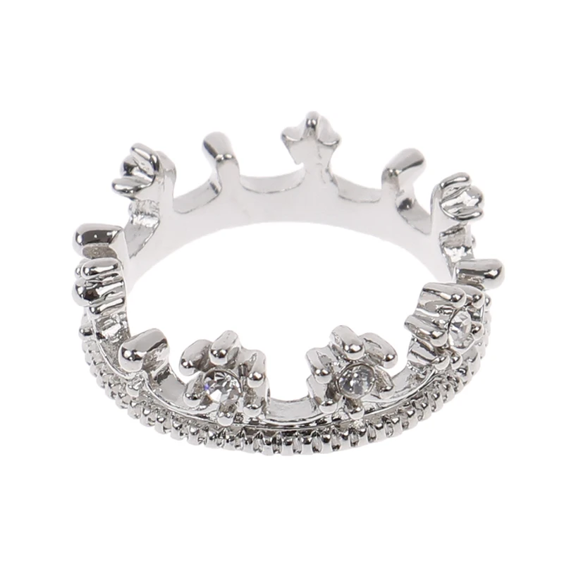 1:12 Dollhouse Miniature Mini Metal Crown Princess Headwear Model Dolls Accessories Kids Pretend Toys