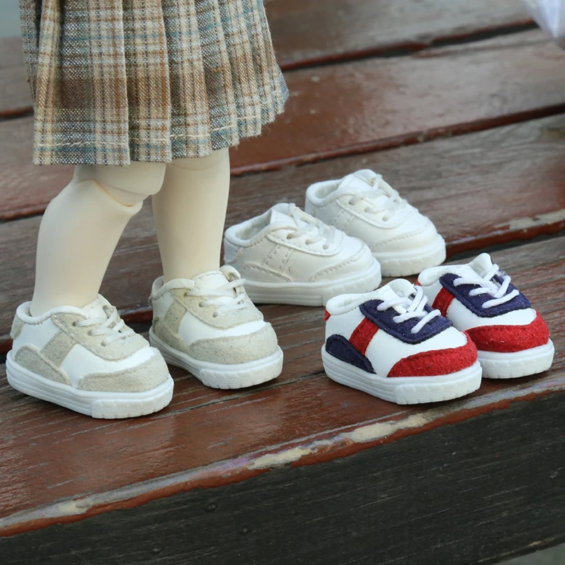 Small 1/6BJD Casual Sports Shoes Sneakers for Big Fish, Fat Fish, Corgi Body, Little Body, GL Small 1/6 Inner Length 3.5*1.6cm