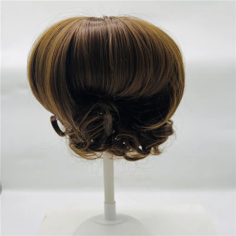 Brown/ Golden Hair Wig for Reborn Doll BJD Doll Fits Doll Head Circumference About 35cm/41cm DIY Doll Hair Accessories