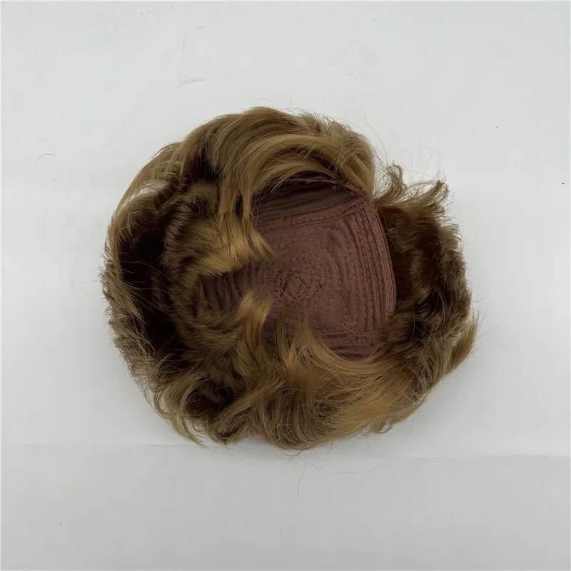 Brown/ Golden Hair Wig for Reborn Doll BJD Doll Fits Doll Head Circumference About 35cm/41cm DIY Doll Hair Accessories