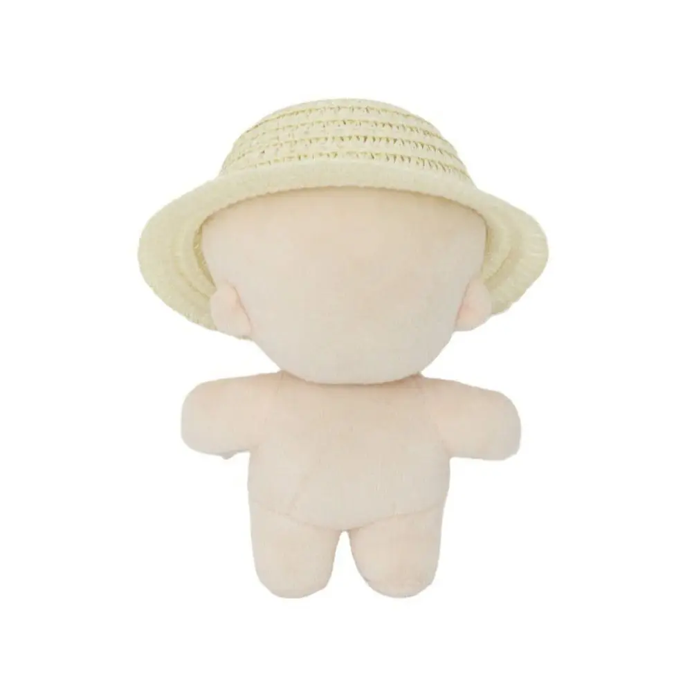10CM Doll Hat Mini Handmade Dollhouse Miniature Tassel Straw Hat For Idol Cotton Dolls Accessories Doll House Hand Weaved Hats