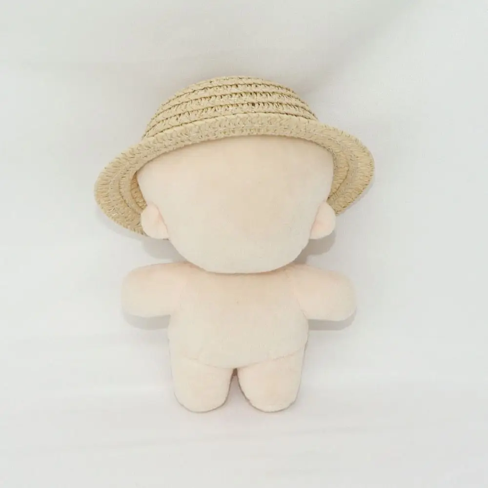 10CM Doll Hat Mini Handmade Dollhouse Miniature Tassel Straw Hat For Idol Cotton Dolls Accessories Doll House Hand Weaved Hats
