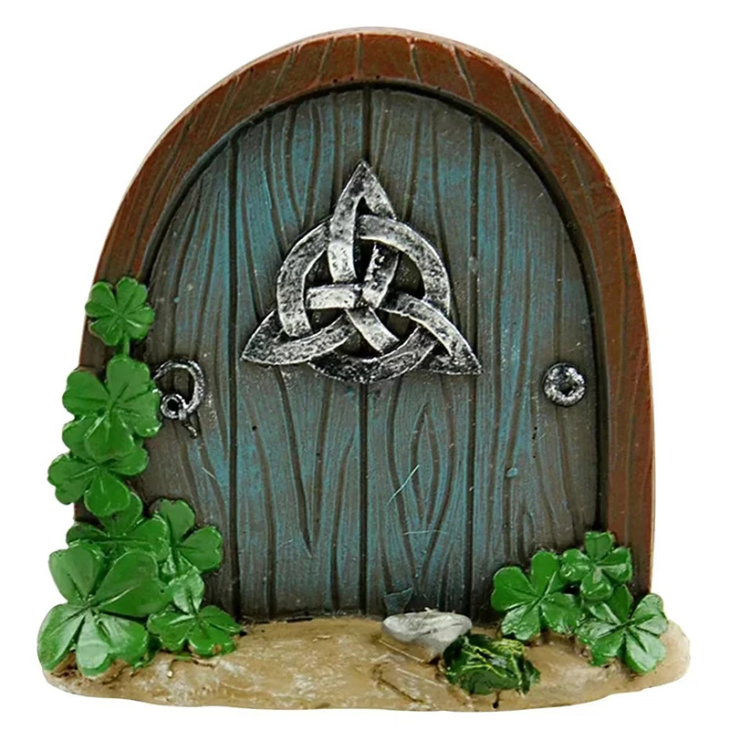1Pc Miniature Dollhouse Fairy Door Home Mini Arch Window Door Mouse Hole Decoration Outdoor Garden Sculpture Elf Craft Decor