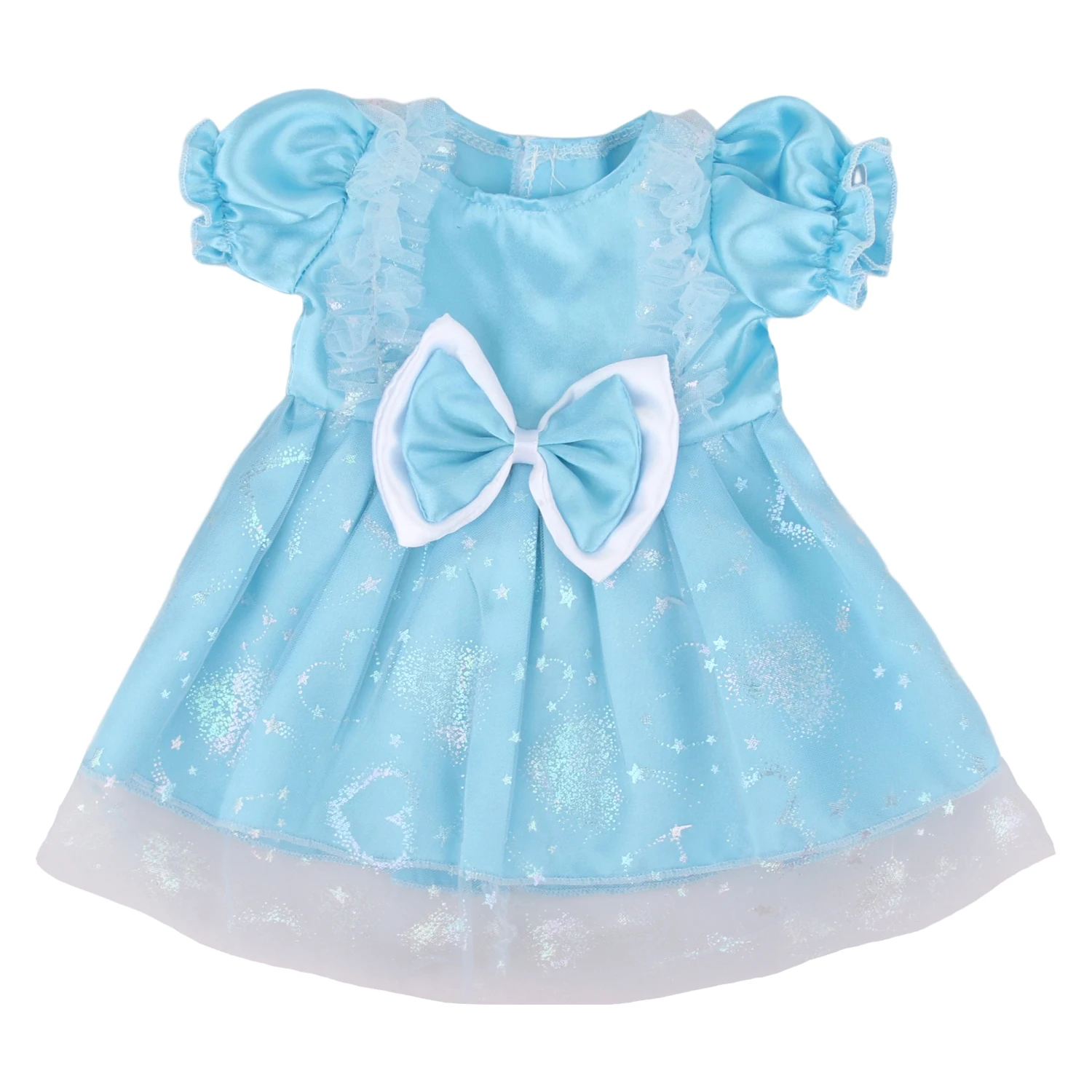Lovely Princess Doll Dress Clothes For 43cm Baby New Born Doll Cute Bow Skirt For American 18 Inch&OG,Life Girl Dolls KId's Gift