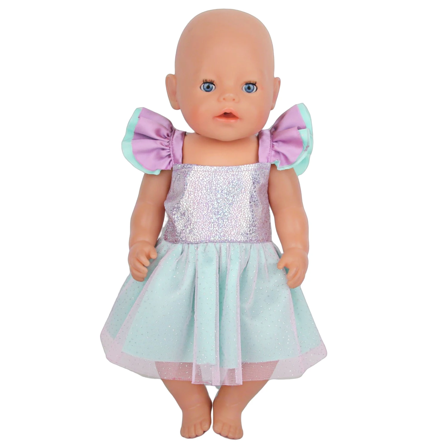 Lovely Princess Doll Dress Clothes For 43cm Baby New Born Doll Cute Bow Skirt For American 18 Inch&OG,Life Girl Dolls KId's Gift