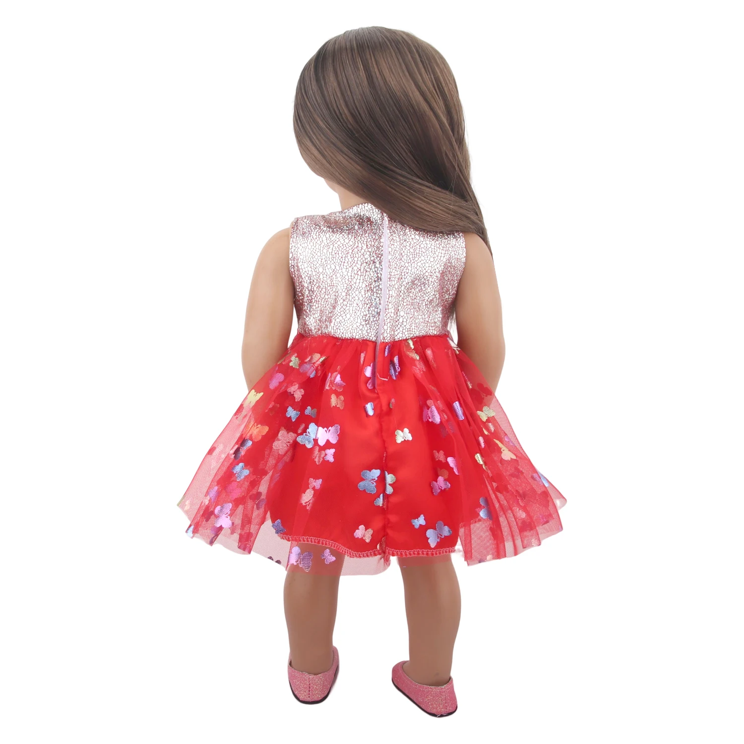 Lovely Princess Doll Dress Clothes For 43cm Baby New Born Doll Cute Bow Skirt For American 18 Inch&OG,Life Girl Dolls KId's Gift
