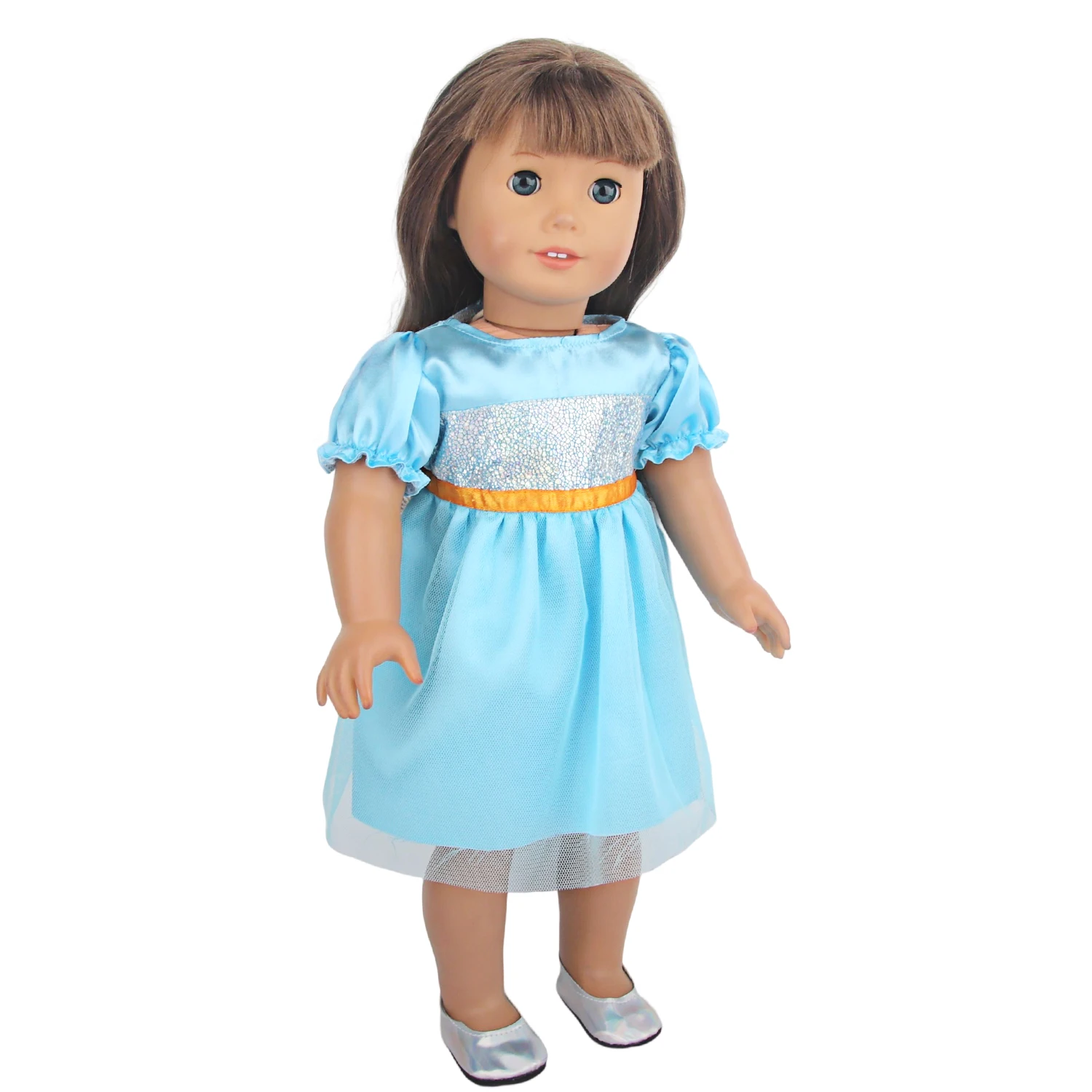 Lovely Princess Doll Dress Clothes For 43cm Baby New Born Doll Cute Bow Skirt For American 18 Inch&OG,Life Girl Dolls KId's Gift