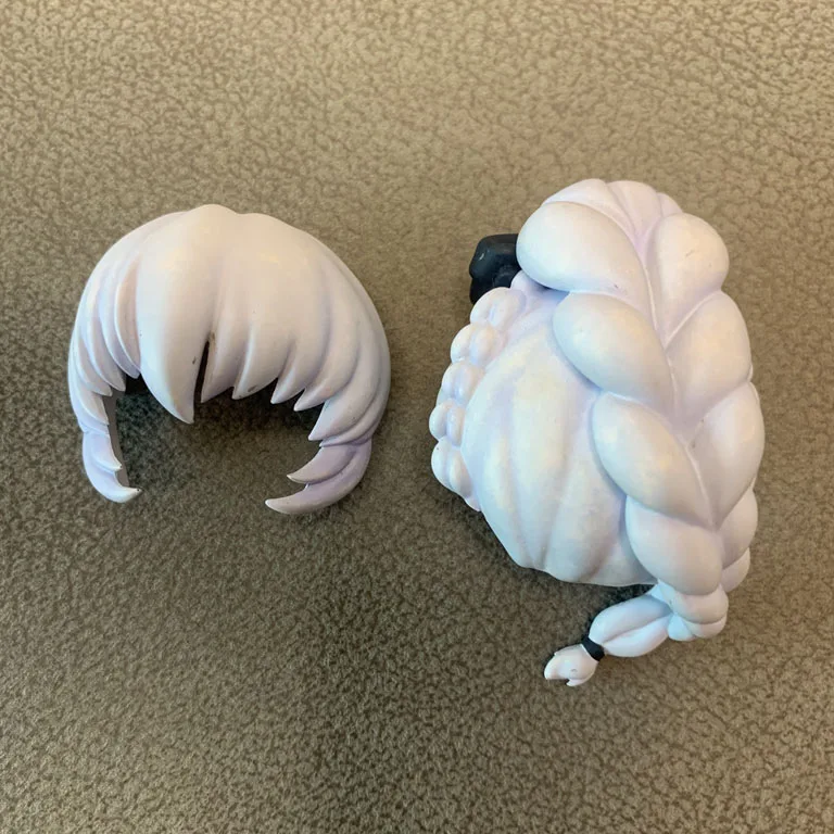 GSC hair clay human hair OB11 white mold doll accessories