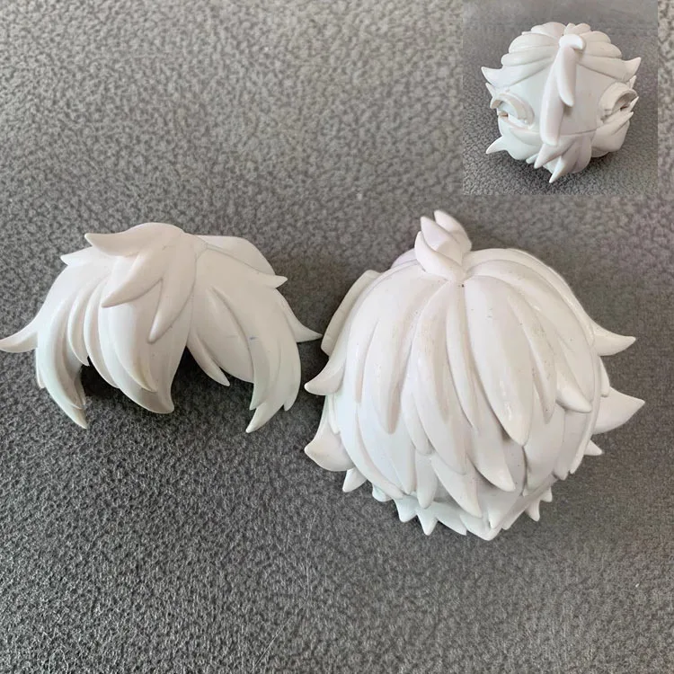 GSC hair clay human hair OB11 white mold doll accessories