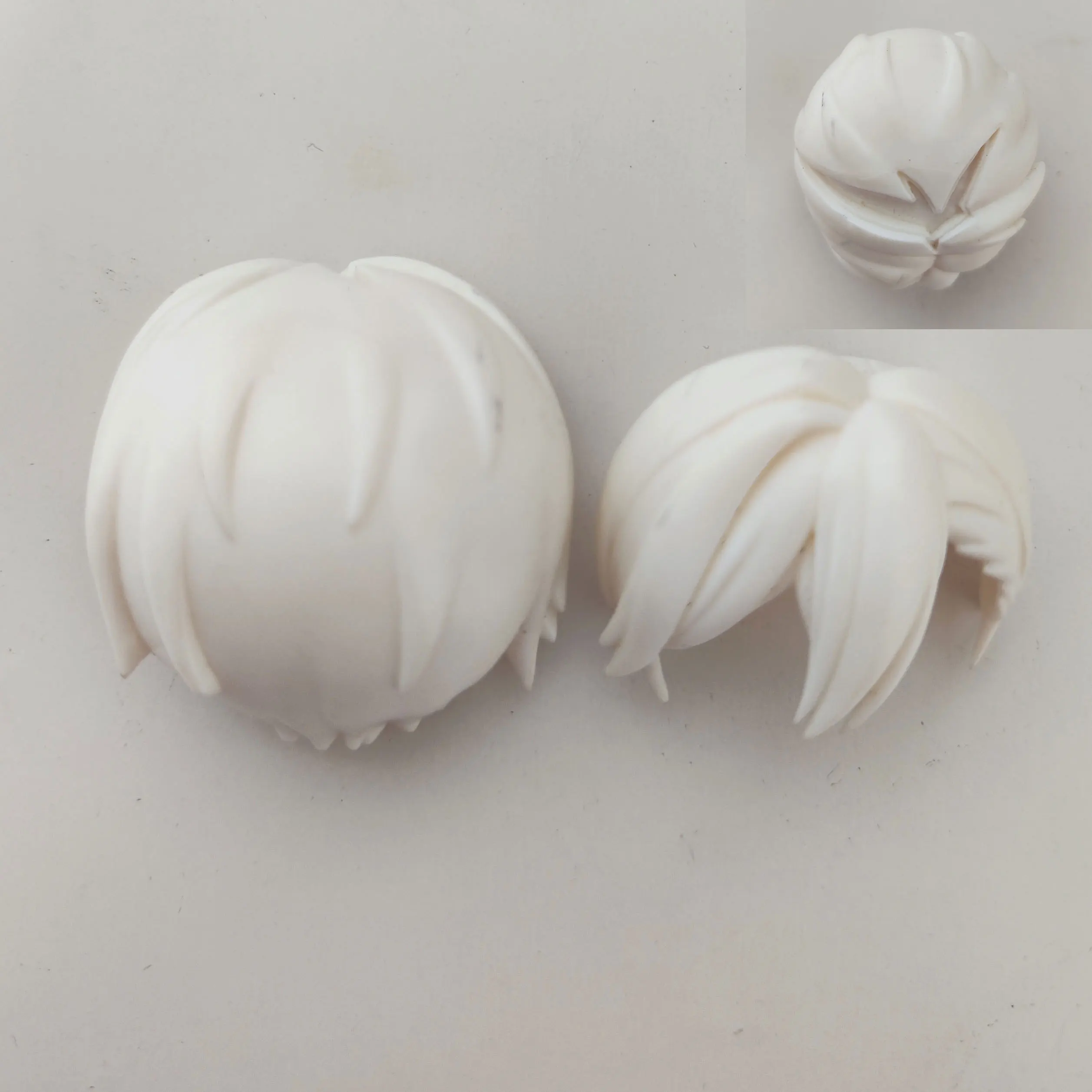 GSC hair clay human hair OB11 white mold doll accessories