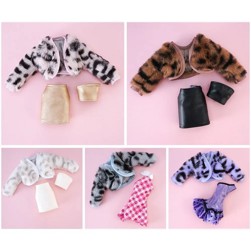 30CM Doll Clothes Suit Fashion Tops Fur Coat Elegant Fishtail Dress Sexy Vest Hip Wrap Skirt For 1/6 Bjd Dolls Accessories Toys