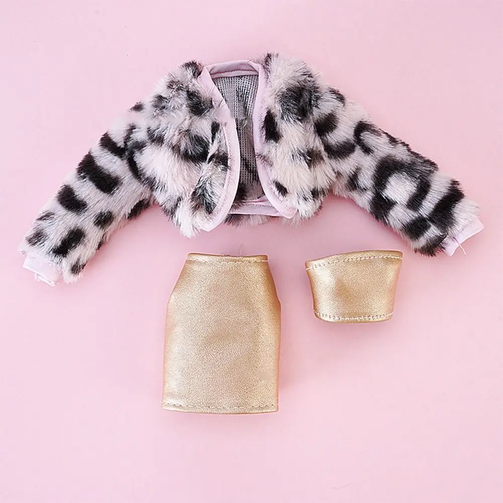 30CM Doll Clothes Suit Fashion Tops Fur Coat Elegant Fishtail Dress Sexy Vest Hip Wrap Skirt For 1/6 Bjd Dolls Accessories Toys