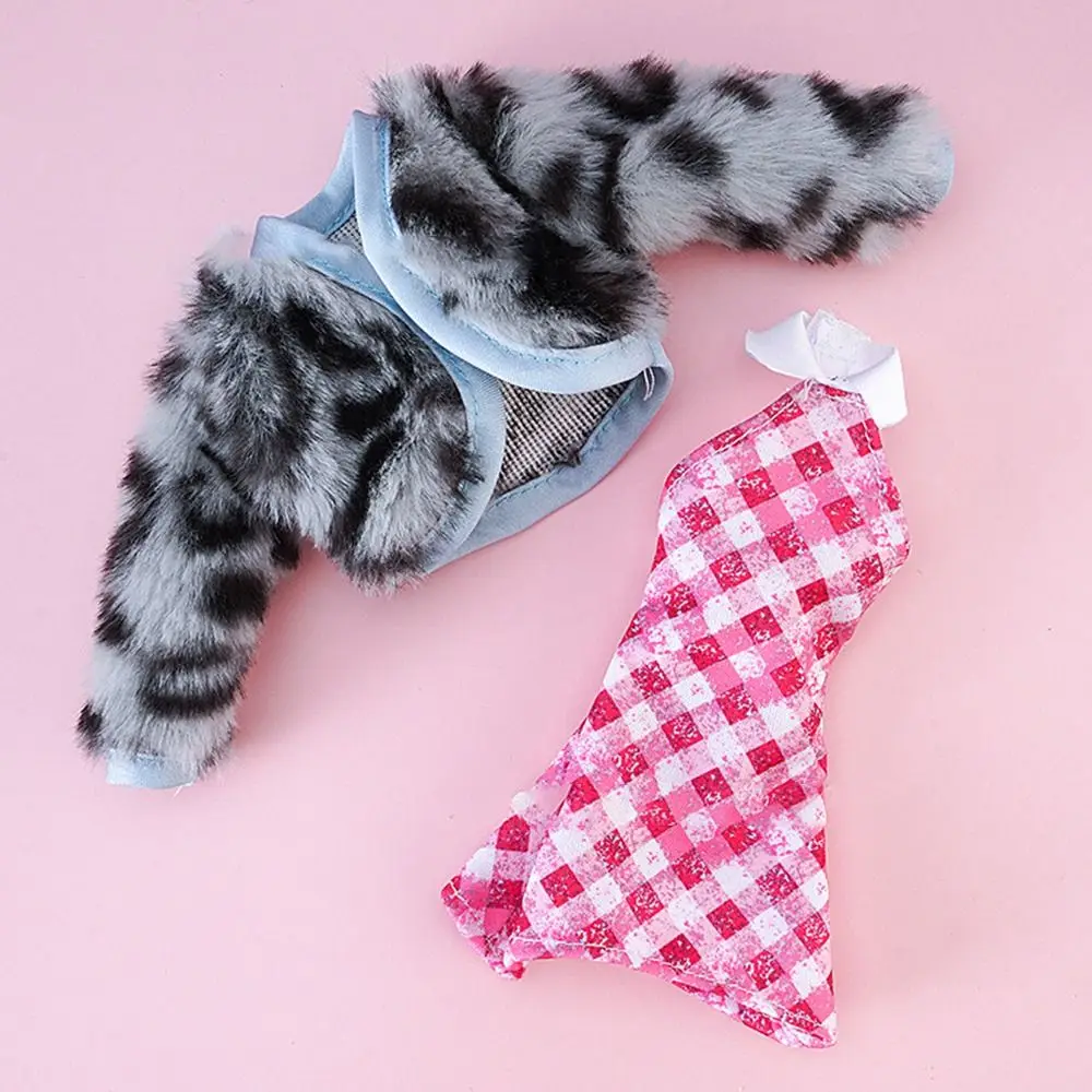 30CM Doll Clothes Suit Fashion Tops Fur Coat Elegant Fishtail Dress Sexy Vest Hip Wrap Skirt For 1/6 Bjd Dolls Accessories Toys