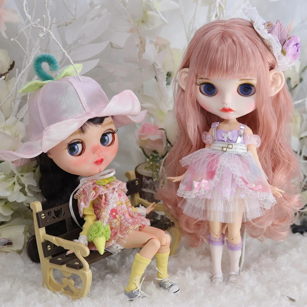 B Series Outfits for Blyth Doll Dress Cool Clothes Suit for 1/6 Azone BJD Icy Dbs
