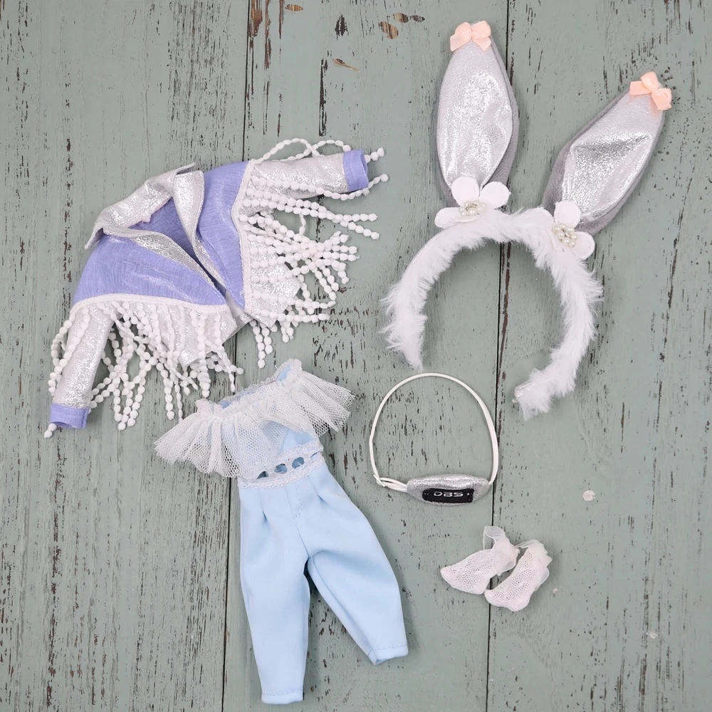 B Series Outfits for Blyth Doll Dress Cool Clothes Suit for 1/6 Azone BJD Icy Dbs