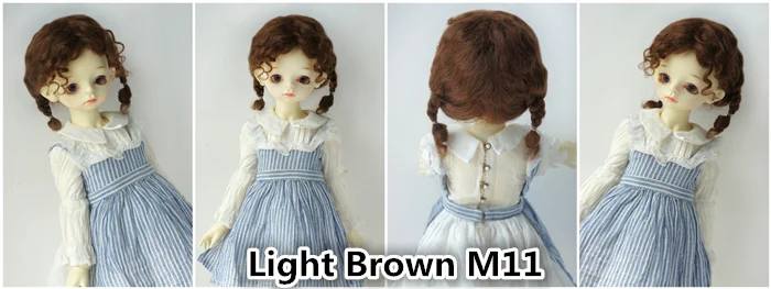2026 Top Sale Soft BJD Mohair Wig Suit For Lati Yellow OB11 YOSD MSD SD Blythe Doll Hair Cute Braids Cheap Doll Accessories