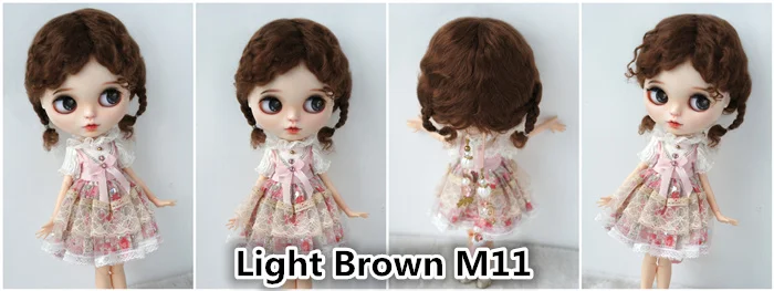 2026 Top Sale Soft BJD Mohair Wig Suit For Lati Yellow OB11 YOSD MSD SD Blythe Doll Hair Cute Braids Cheap Doll Accessories