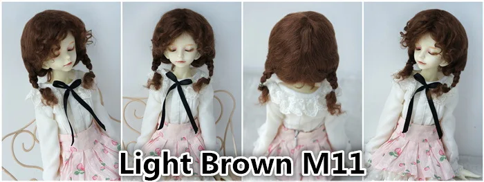2026 Top Sale Soft BJD Mohair Wig Suit For Lati Yellow OB11 YOSD MSD SD Blythe Doll Hair Cute Braids Cheap Doll Accessories
