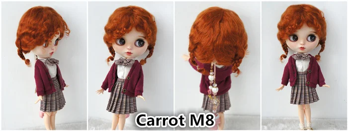 2026 Top Sale Soft BJD Mohair Wig Suit For Lati Yellow OB11 YOSD MSD SD Blythe Doll Hair Cute Braids Cheap Doll Accessories