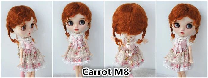 2026 Top Sale Soft BJD Mohair Wig Suit For Lati Yellow OB11 YOSD MSD SD Blythe Doll Hair Cute Braids Cheap Doll Accessories