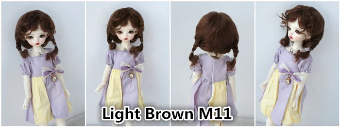 2026 Top Sale Soft BJD Mohair Wig Suit For Lati Yellow OB11 YOSD MSD SD Blythe Doll Hair Cute Braids Cheap Doll Accessories