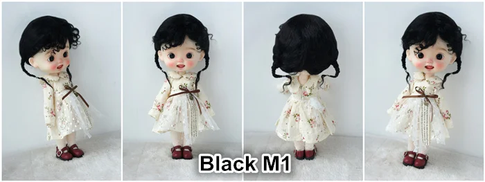 2026 Top Sale Soft BJD Mohair Wig Suit For Lati Yellow OB11 YOSD MSD SD Blythe Doll Hair Cute Braids Cheap Doll Accessories