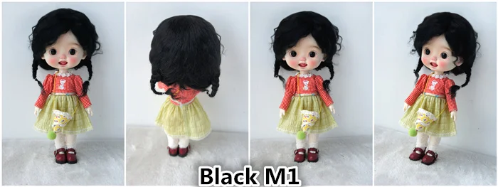 2026 Top Sale Soft BJD Mohair Wig Suit For Lati Yellow OB11 YOSD MSD SD Blythe Doll Hair Cute Braids Cheap Doll Accessories