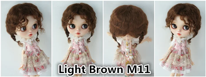 2026 Top Sale Soft BJD Mohair Wig Suit For Lati Yellow OB11 YOSD MSD SD Blythe Doll Hair Cute Braids Cheap Doll Accessories