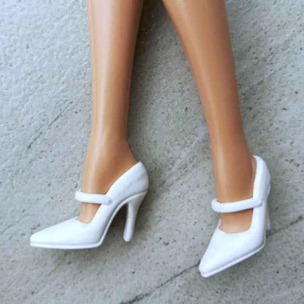 1 Pair 30cm Doll High-heel Shoe Fashion Female Doll Boots Plastic Doll Colorful High Heels Shoes 1/6 Dolls Accessories