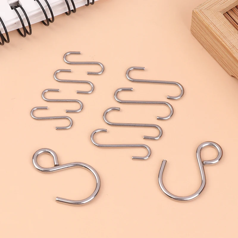 5PCS/SET 1/3 1/4 1/6 1/8 S Hook For Mini Doll Hands, Feet, Head Connection Hooks Doll Accessories