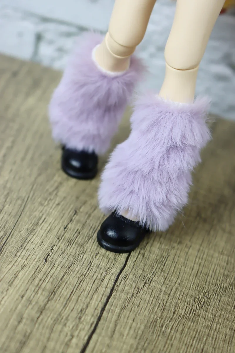Fit for Blythe Doll Clothes Fur Coat Skirt for Ob24 Ob22 Azone Doll Winter Outfit Stocking