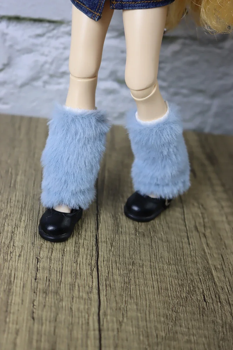 Fit for Blythe Doll Clothes Fur Coat Skirt for Ob24 Ob22 Azone Doll Winter Outfit Stocking