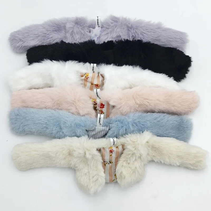 Fit for Blythe Doll Clothes Fur Coat Skirt for Ob24 Ob22 Azone Doll Winter Outfit Stocking