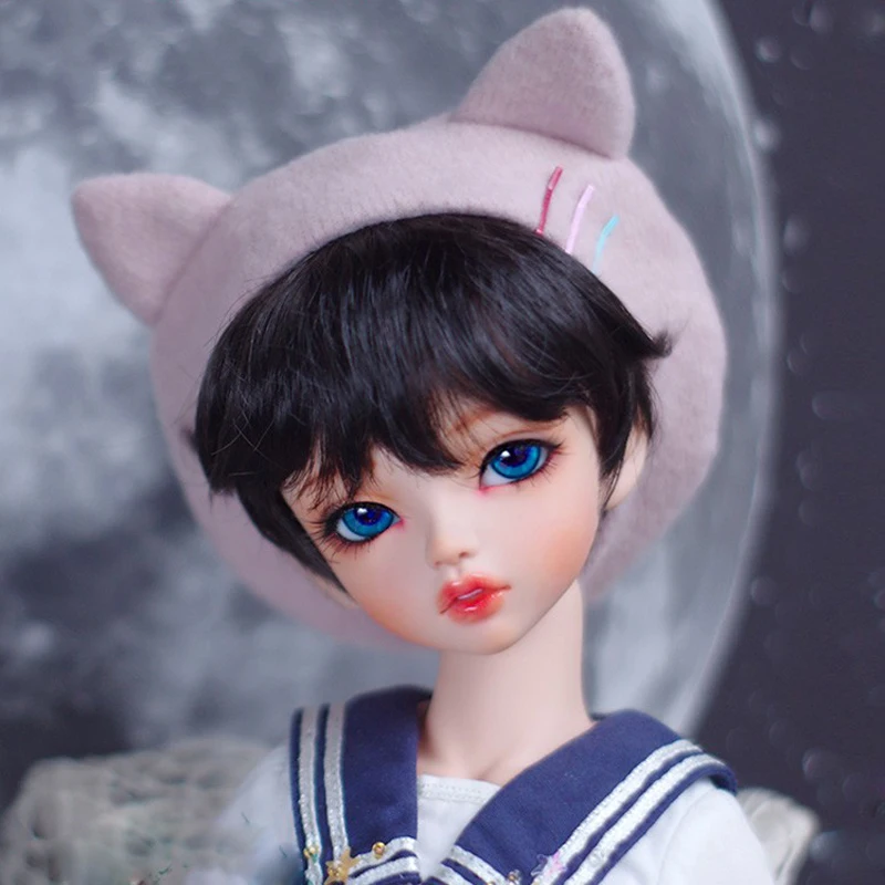 Top Quality 1/3 1/4 1/6 1/8 High Temperature Cute Short Style Wire Bjd Wig SD Hair
