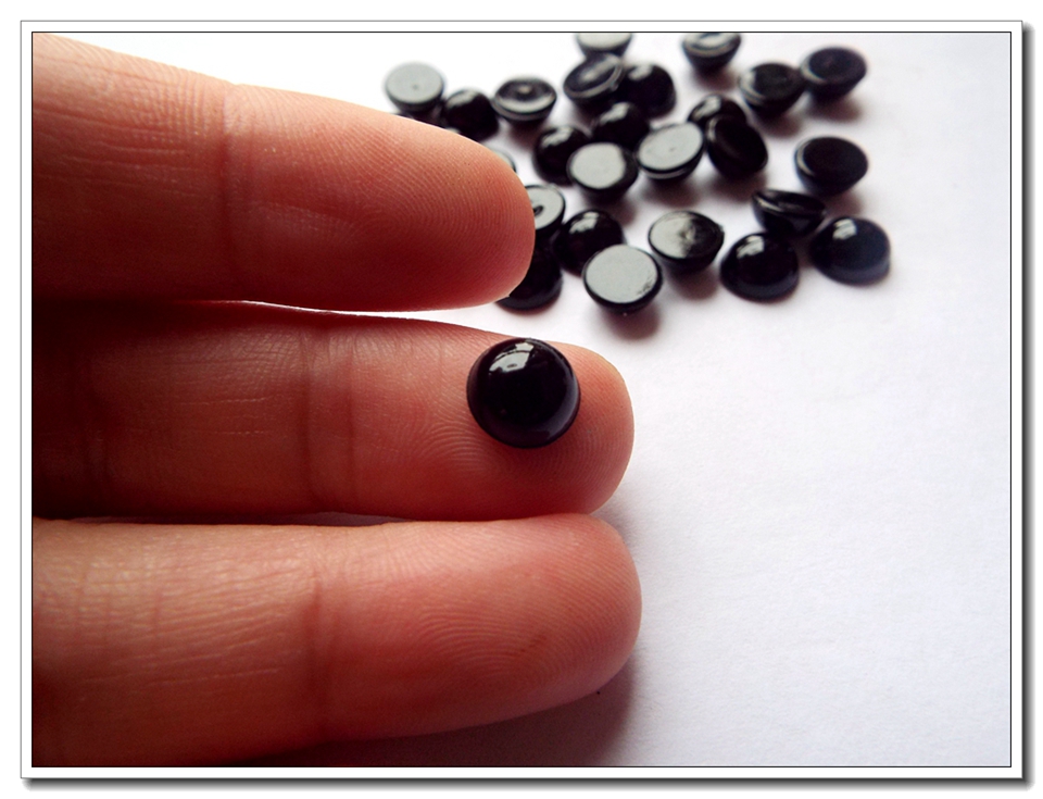 Wholesale Black Eyes Flat Back 4mm/5mm/6mm/8mm/10mm/12mm Animal Plastic Eyes Craft Teddy Bear Eyes For Amigurumi Crochet Doll