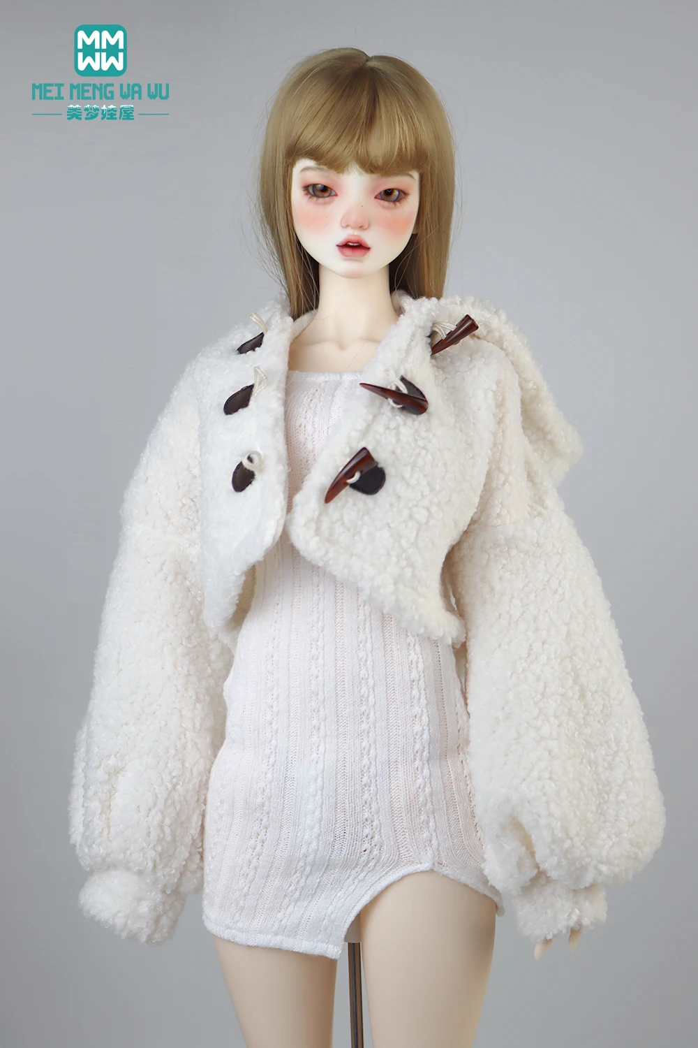Doll Clothes Fashion Halter Slit Knit Skirt Sweater Coat Fit 43-60cm 1/4 /3 BJD DD SD13 Doll Accessories Girl Gift