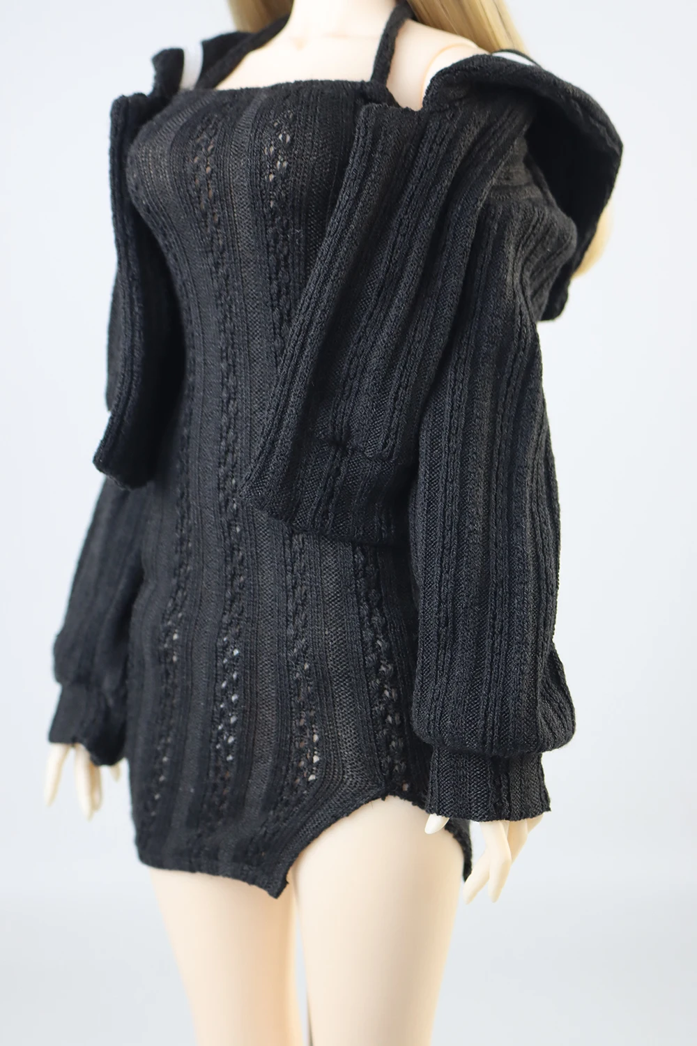 Doll Clothes Fashion Halter Slit Knit Skirt Sweater Coat Fit 43-60cm 1/4 /3 BJD DD SD13 Doll Accessories Girl Gift